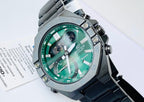 10DC Reloj Edifice Hombre Acero Negro Esfera Verde - Vista trasera