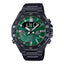 ECB-10DC Reloj Edifice Hombre Acero Negro Esfera Verde