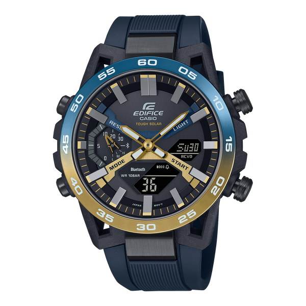 2000NP Reloj Casio Edifice Hombre Correa Silicona Azul - Reloj original en Guatemala