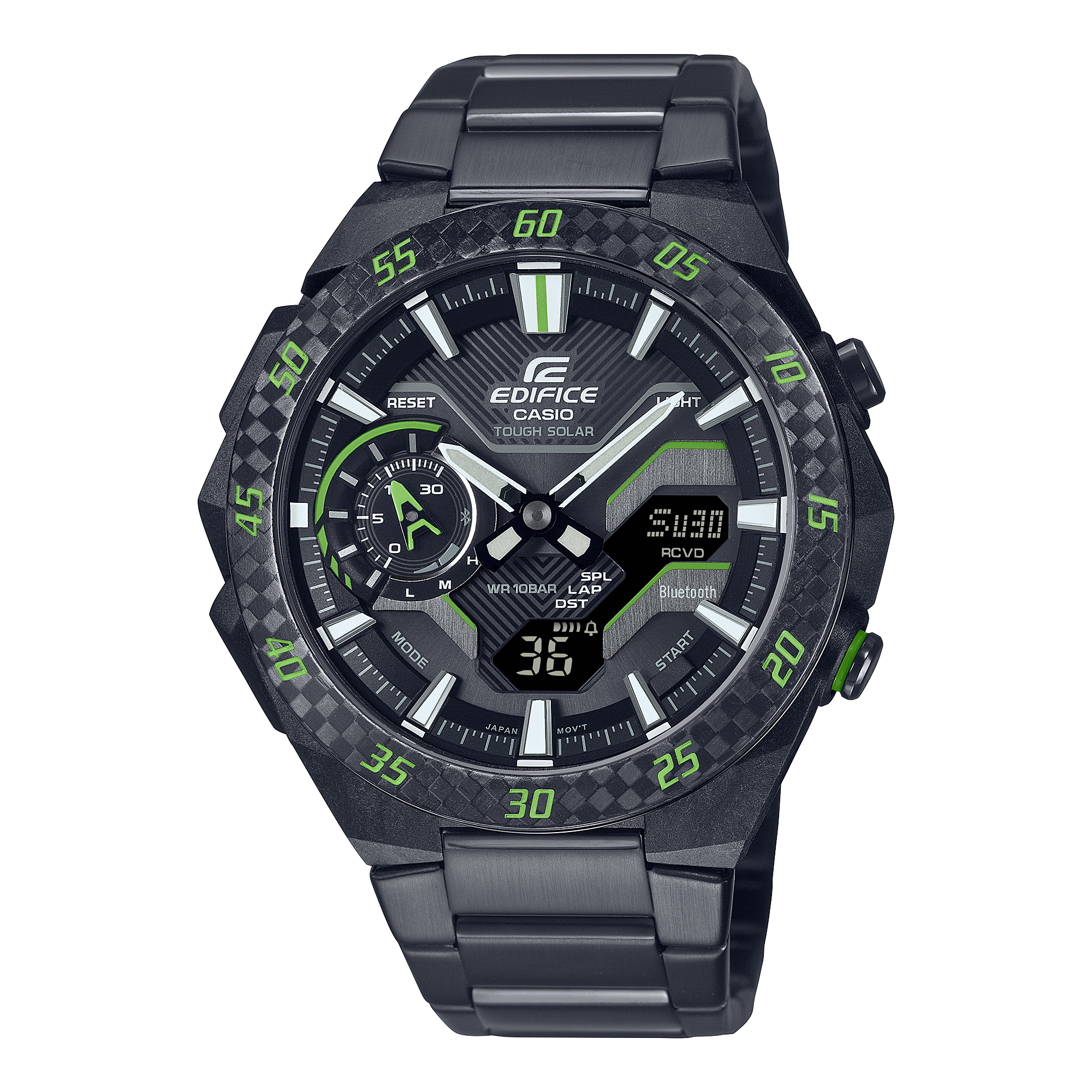 ECB-2200RC-1A3 Reloj Edifice de caballero pulsera de metal