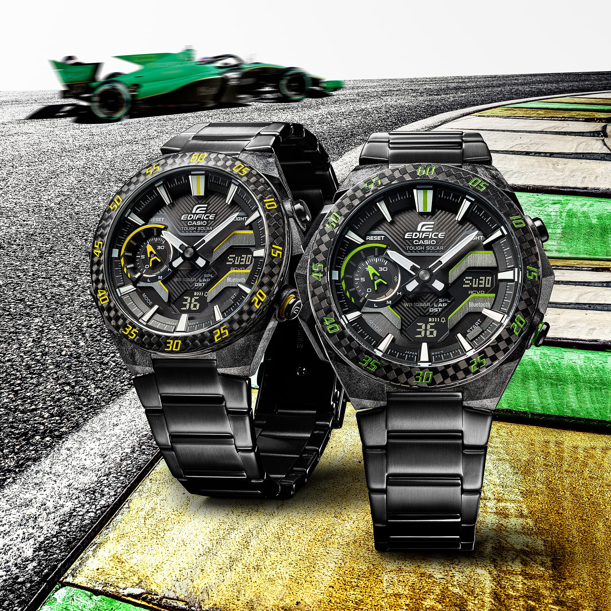 2200RC Reloj Edifice Hombre Brazalete Metal Negro - Vista 5