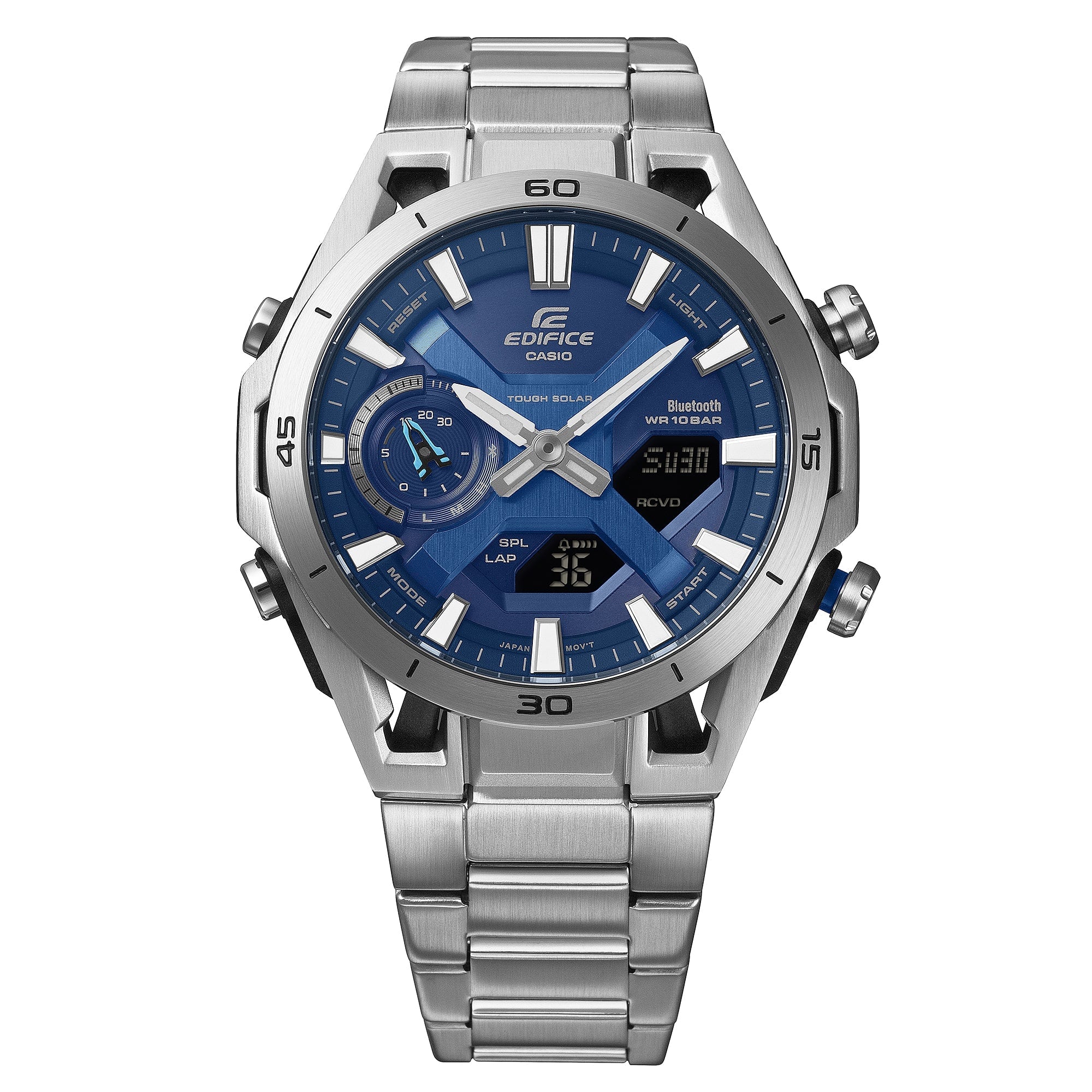 ECB-2300D-2A Reloj Edifice Sospencione de caballero pulsera de metal