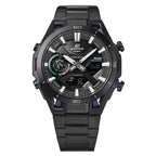 2300DC-1A Reloj Edifice Hombre Correa Acero Negro - Vista trasera