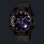 ECB-2300HR-1A Reloj Edifice Sospensione de hombre correa de cuero