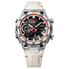 ECB-2300HR-1A Reloj Edifice Sospensione de hombre correa de cuero