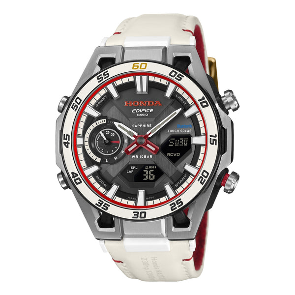 ECB-2300HR-1A Reloj Edifice Sospensione de hombre correa de cuero