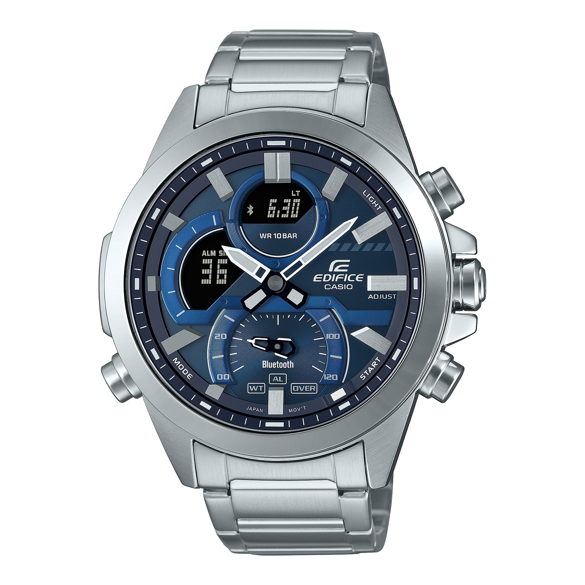 30D Reloj Casio Edifice Hombre Acero Esfera Azul - Reloj original en Guatemala