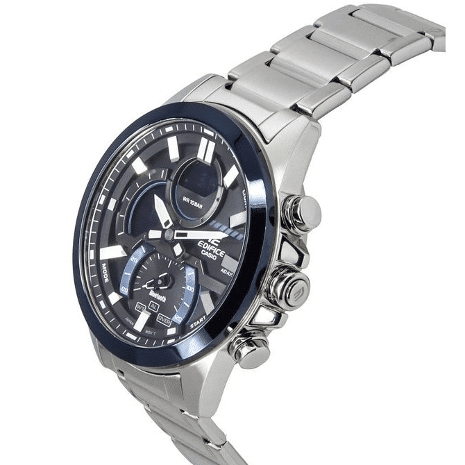 30DB Reloj Edifice Connected Hombre Acero Inoxidable - Detalle de esfera