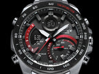 900DB Reloj Edifice Tough Solar Hombre Acero Negro Rojo - Vista 5