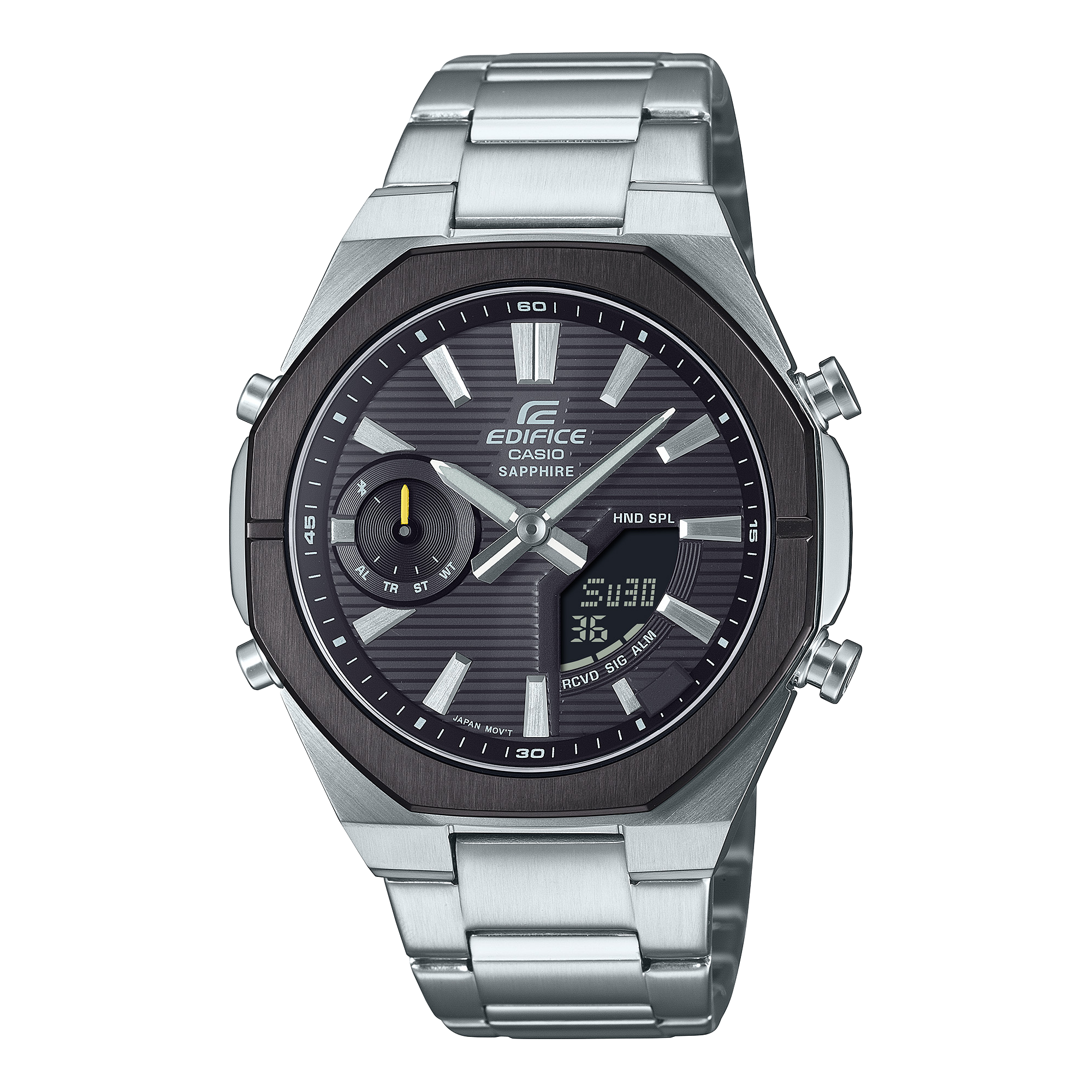 ECB-S10DB-1A Reloj Edifice Bluetooth de caballero pulsera de metal cristal zafiro