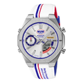 S10NIS-7A Reloj Edifice Nismo Hombre Correa Cuero Blanco - Reloj original en Guatemala