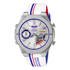 S10NIS-7A Reloj Edifice Nismo Hombre Correa Cuero Blanco - Vista lateral