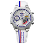 S10NIS-7A Reloj Edifice Nismo Hombre Correa Cuero Blanco - Vista 7