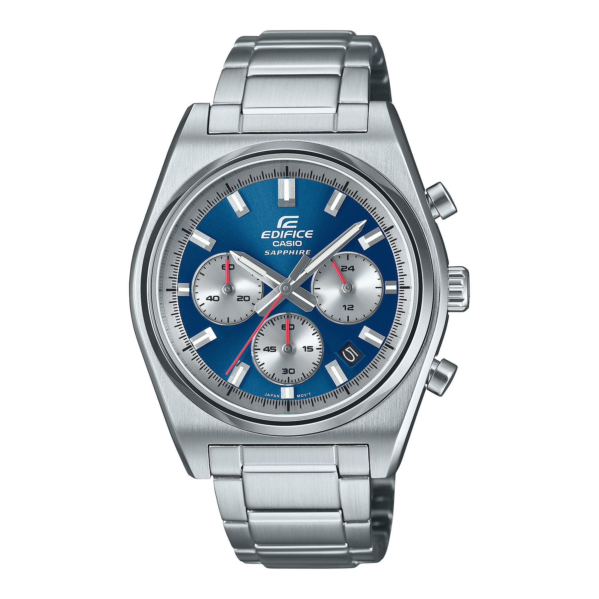 EFB-730D-2AVCF Reloj Edifice de hombre pulsera de metal 47 mm cristal zafiro
