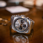 730D Reloj Edifice Hombre Acero Inoxidable Plateado - Detalle de esfera