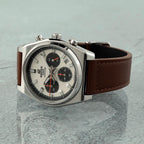 730L Reloj Casio Edifice Hombre Correa de Cuero Marrón - Detalle de esfera