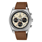 730L Reloj Casio Edifice Hombre Correa de Cuero Marrón - Reloj original en Guatemala