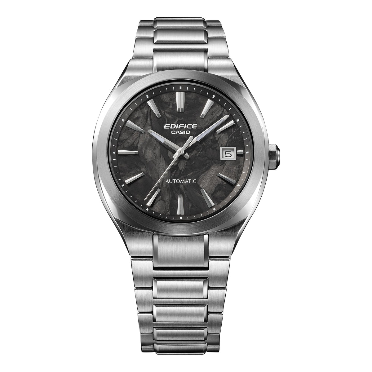 EFK-200CD-1A Reloj Edifice Automático de hombre correa de metal plateado