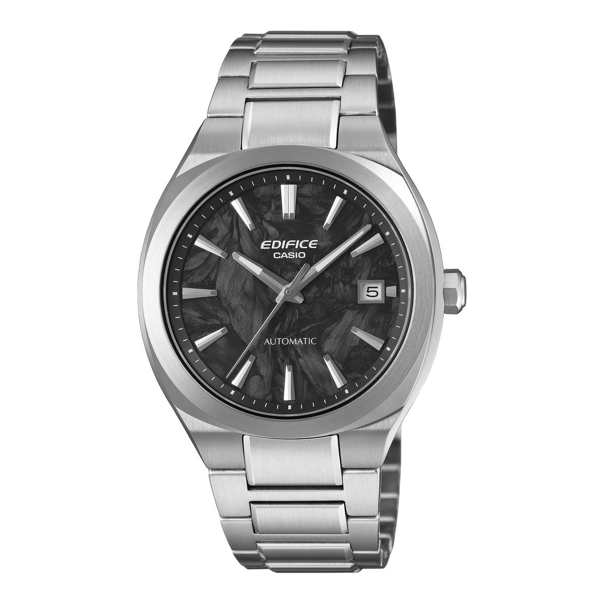 EFK-200CD-1A Reloj Edifice Automático de hombre correa de metal plateado