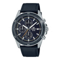 526L Reloj Edifice Cronógrafo Hombre Correa Cuero Negro - Reloj original en Guatemala
