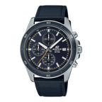 526L Reloj Edifice Cronógrafo Hombre Correa Cuero Negro - Reloj original en Guatemala