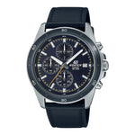 EFR-526L Reloj Edifice Cronógrafo Hombre Correa Cuero Negro