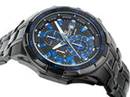 539BK Reloj Edifice Hombre Acero Negro Azul - Detalle de esfera