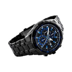 539BK Reloj Edifice Hombre Acero Negro Azul - Vista trasera