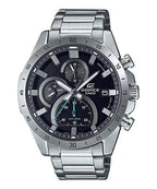 571D Reloj Edifice Hombre Correa de Acero Esfera Negra - Reloj original en Guatemala