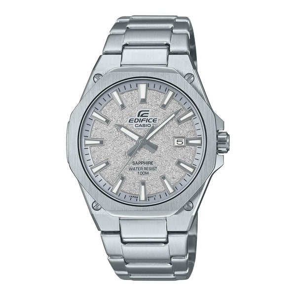 S108DE Reloj Edifice Hombre Acero Inoxidable Plateado - Reloj original en Guatemala