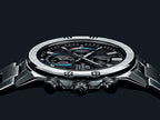 S567D Reloj Edifice Hombre Correa de Acero Esfera Negra - Vista lateral