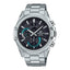EFR-S567D Reloj Edifice Hombre Correa de Acero Esfera Negra