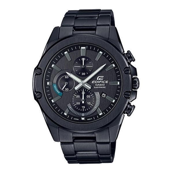 S567DC Reloj Edifice Hombre Correa de Acero Negro - Reloj original en Guatemala