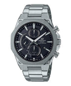 S570D Reloj Edifice Hombre Correa de Acero Esfera Negra - Reloj original en Guatemala