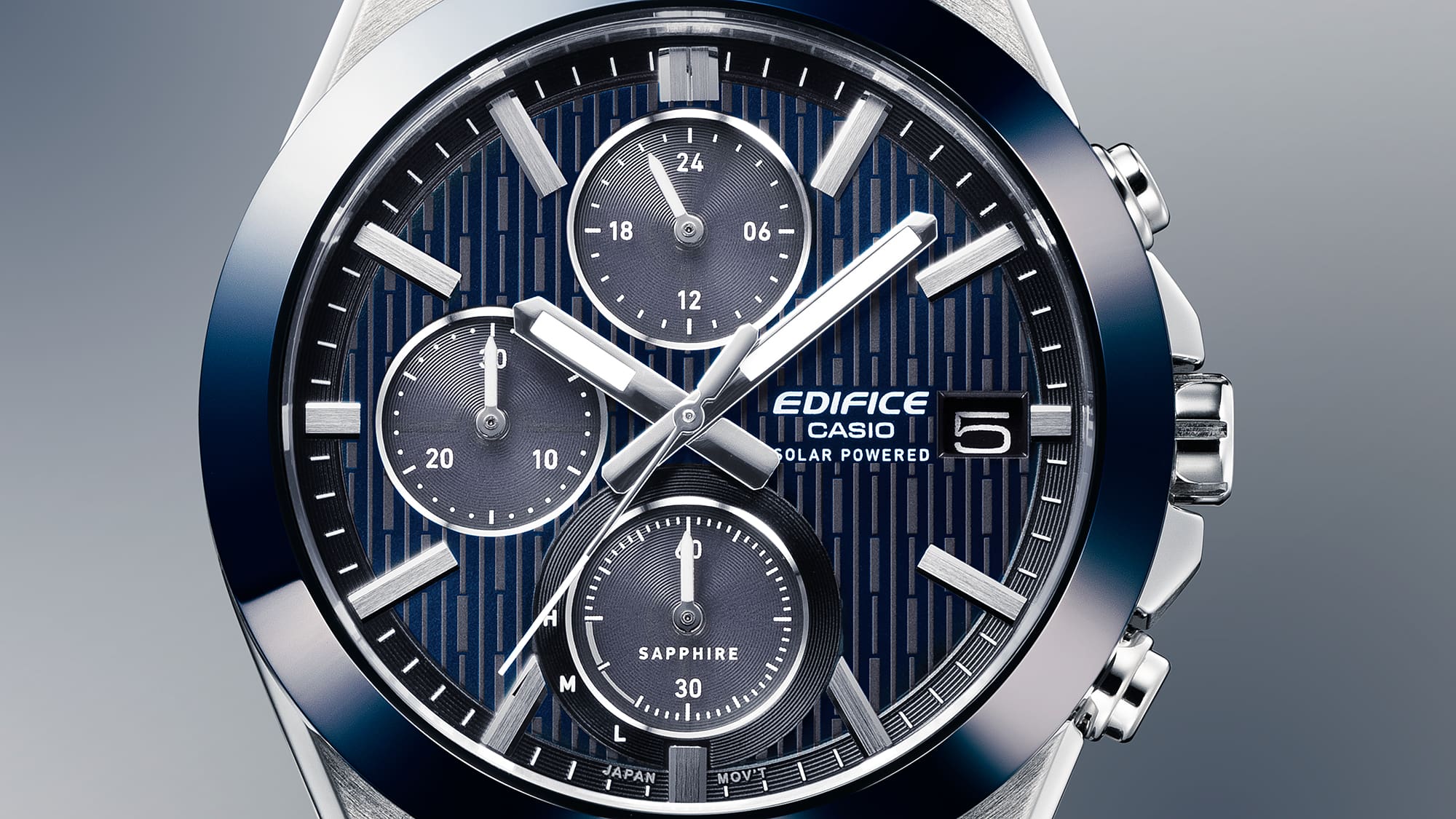 EFS-S650D Reloj Edifice Hombre Brazalete Acero Azul Marino