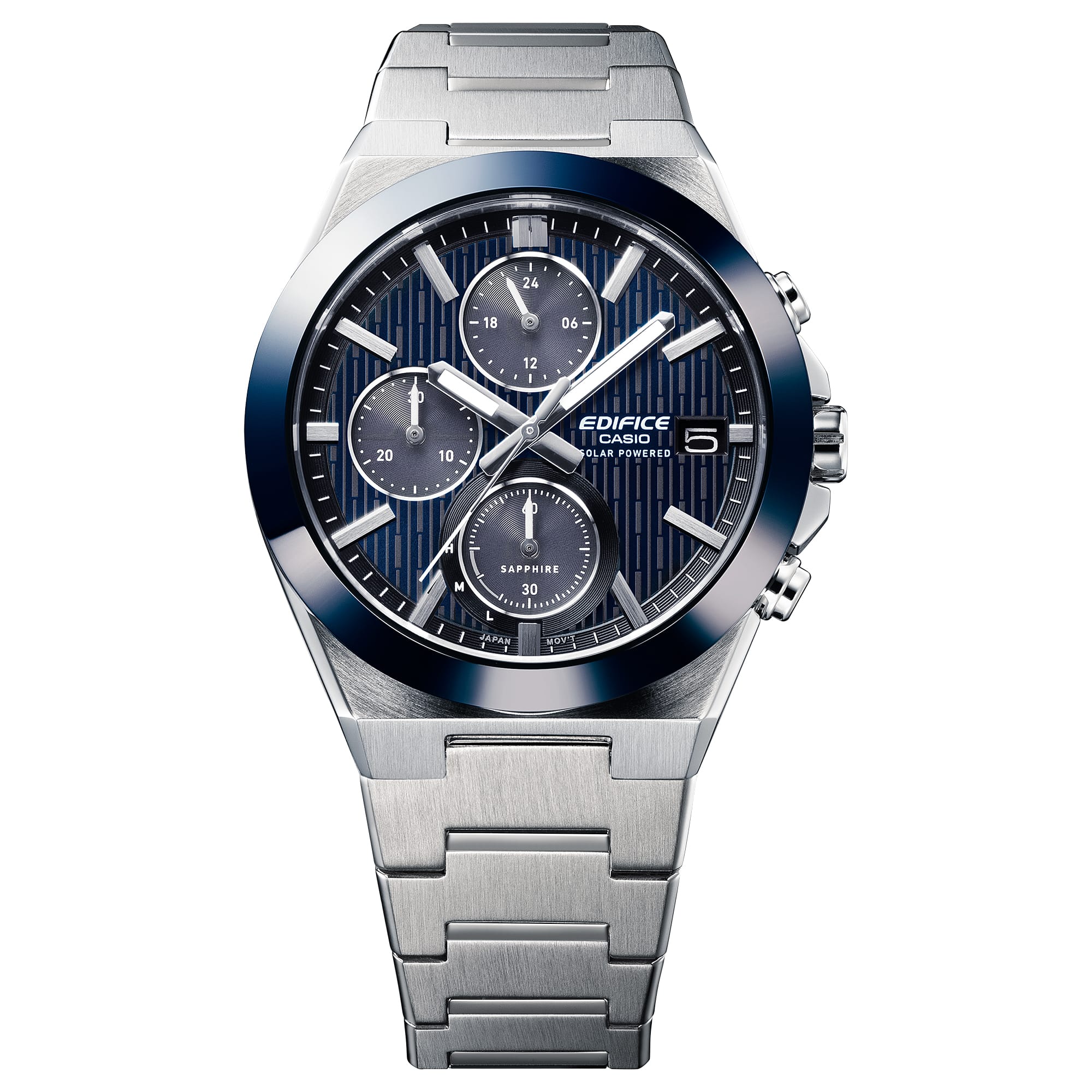 EFS-S650D Reloj Edifice Hombre Brazalete Acero Azul Marino