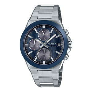EFS-S650D-2A Reloj Edifice de hombre pulsera de metal cristal zafiro - Acero Inoxidable Plateado