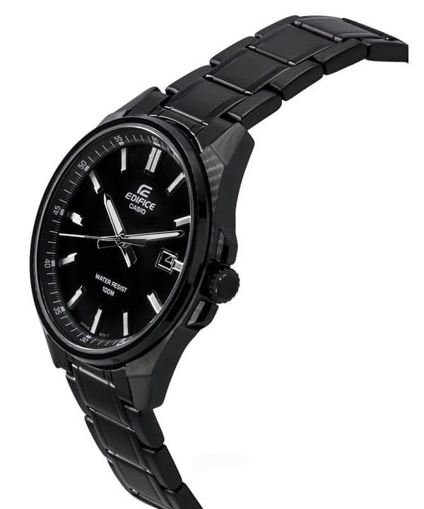 150DC Reloj Edifice Hombre Correa de Acero Negro - Detalle de esfera
