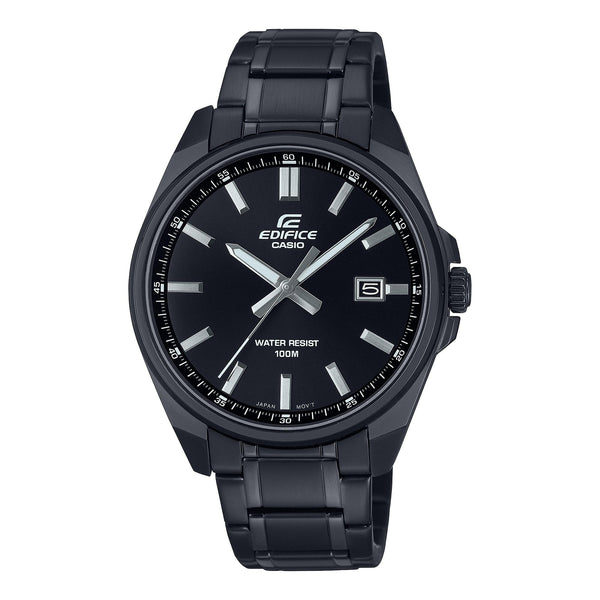 150DC Reloj Edifice Hombre Correa de Acero Negro - Reloj original en Guatemala