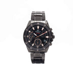 540DC Reloj Edifice Hombre Acero Negro y Oro Rosa - Vista trasera
