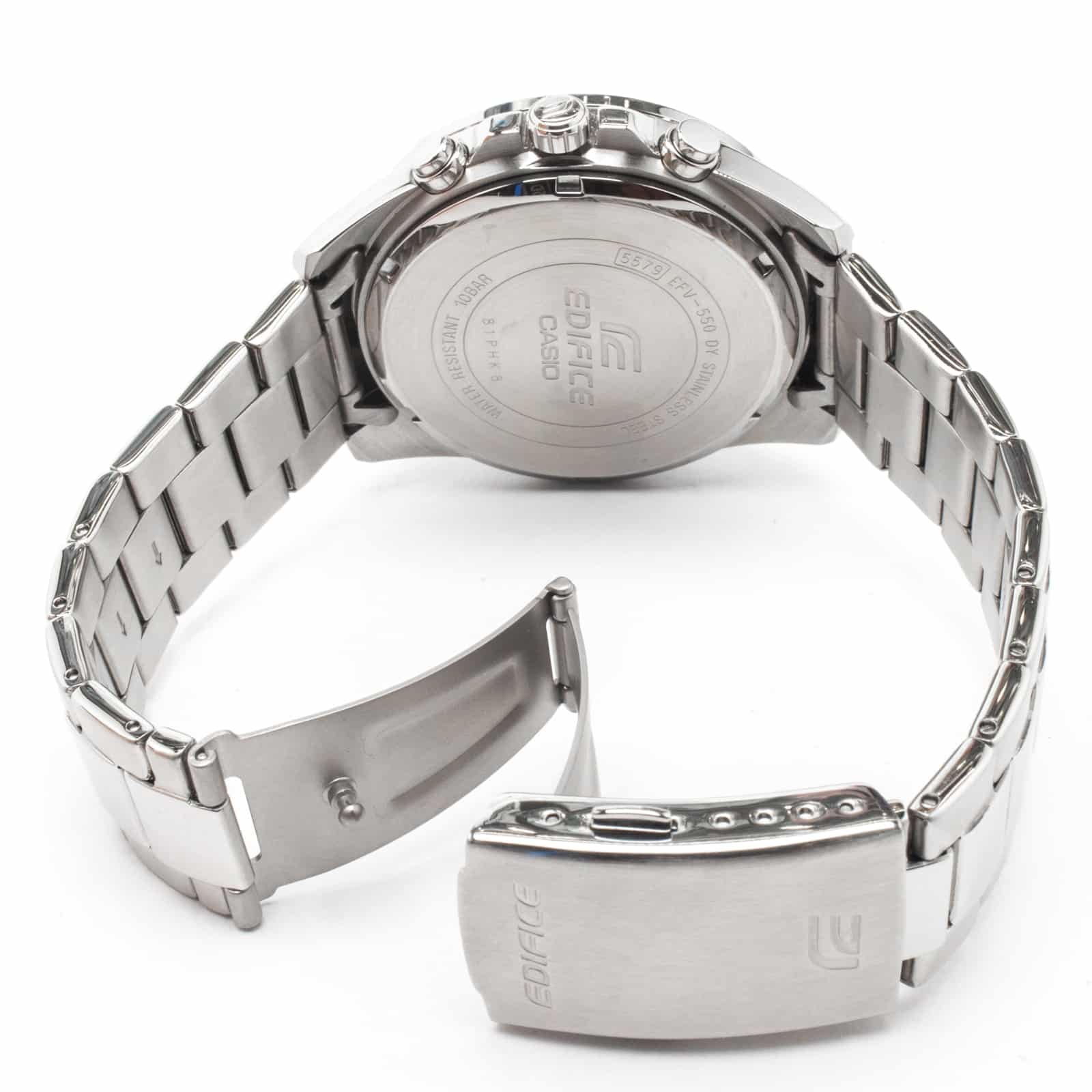 EFV-550D-7AV Reloj Edifice para Hombre - Acero Inoxidable Plateado