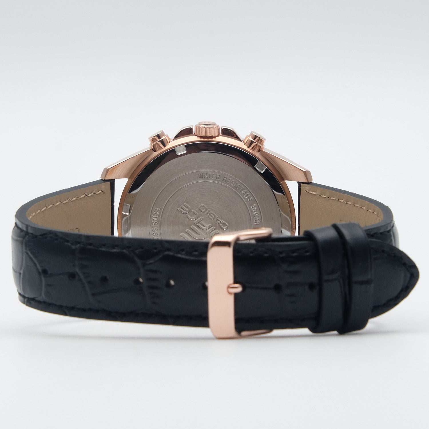 EFV-610ECL-1A Reloj Edifice de hombre pulsera de cuero 49 mm - Cuero Negro