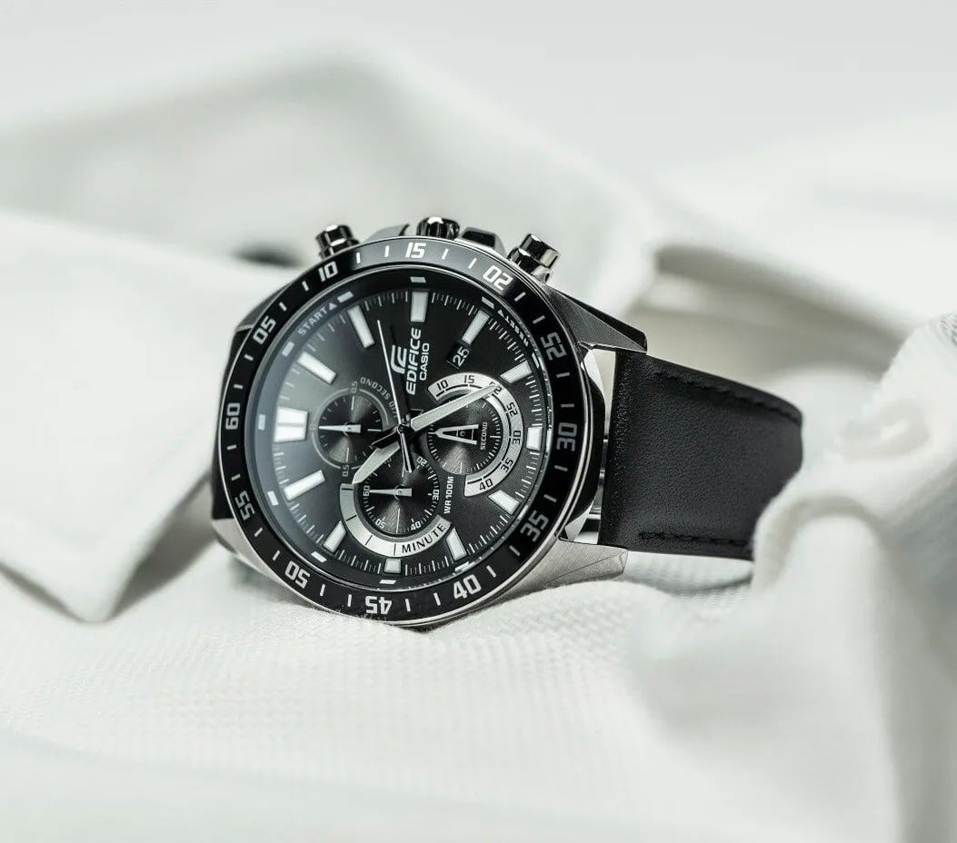 620L Reloj Casio Edifice Hombre Correa de Cuero Negro - Vista 5