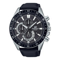620L Reloj Casio Edifice Hombre Correa de Cuero Negro - Reloj original en Guatemala