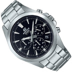630D Reloj Edifice Hombre Correa Acero Esfera Negra - Vista trasera