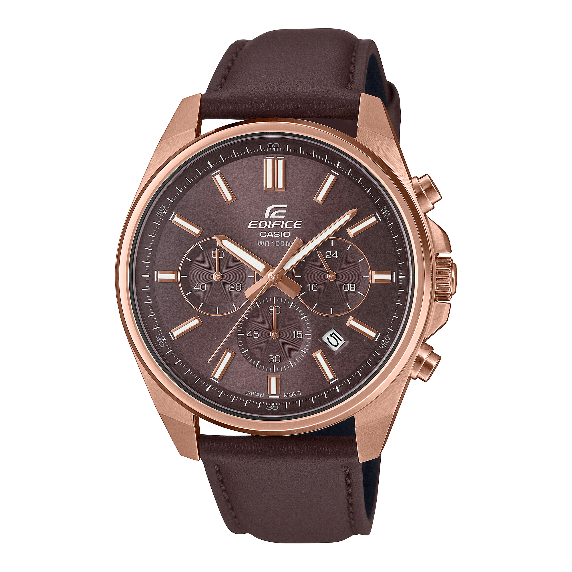 EFV-650CL-5AV Reloj Edifice de hombre pulsera de cuero