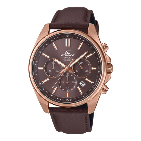 EFV-650CL-5AV Reloj Edifice de hombre pulsera de cuero
