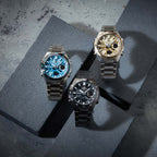 C110D Reloj Edifice Analógico Digital Hombre Acero Azul - Vista lateral
