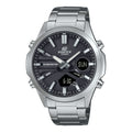 EFV-C120D-1A Edifice Reloj para caballero con doble hora - Plateado