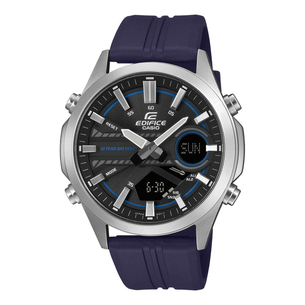 C120P Reloj Edifice Hombre Correa Caucho Azul Marino - Reloj original en Guatemala